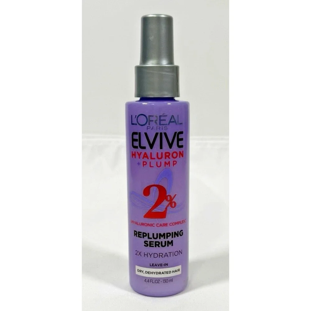 L'Oreal Elvive Hyaluron Plump Replumping Serum 4.4oz Purple Leave-In Spray